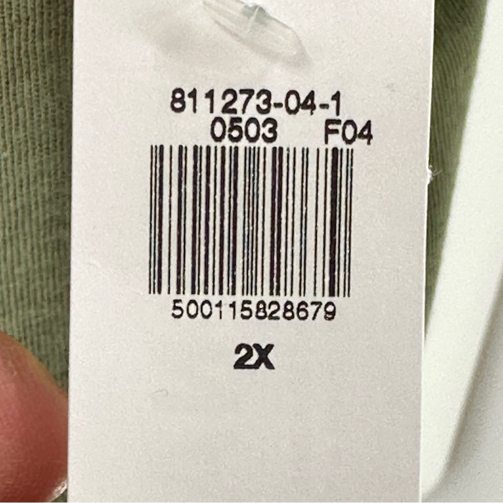 OLD NAVY Top Sz 2X Tuck Flutter Short Sleeve NWT boxy boho Green - Picture 6 of 8